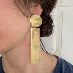 Brass Statement Earrings
